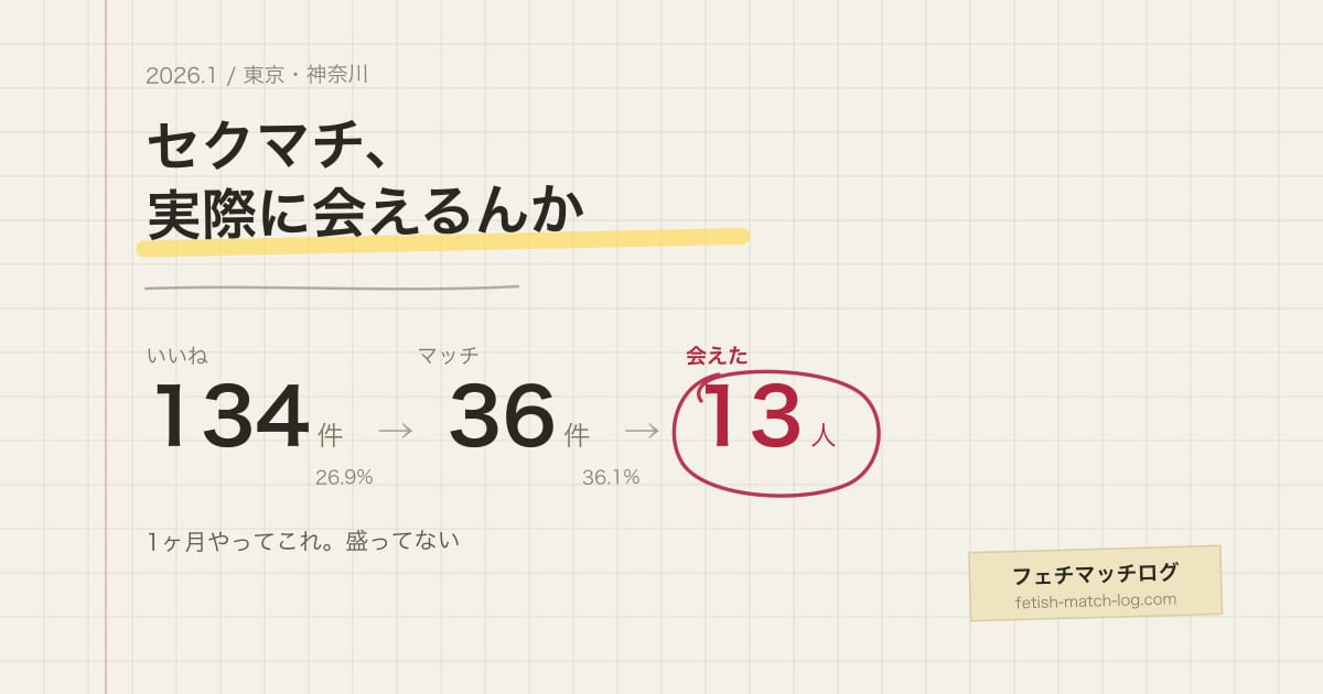 セクシャルマッチング(セクマチ)の検証結果まとめ